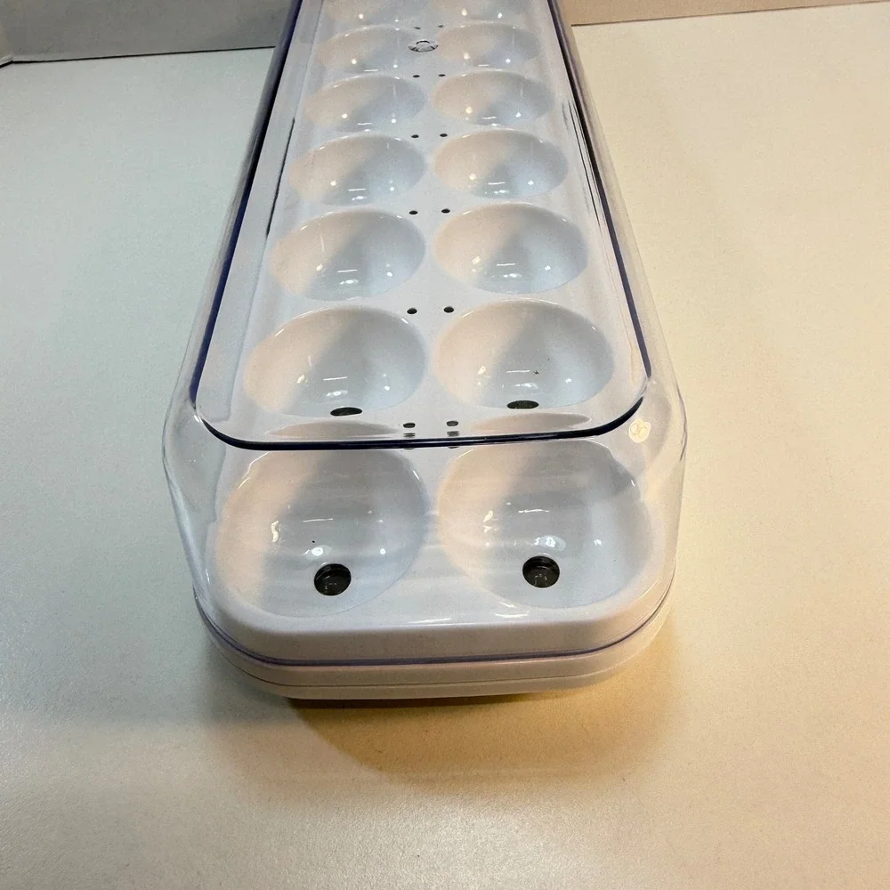Quirky‎ GE Egg Minder Smart Egg Tray White Plastic Refrigerator Storage 14 READ